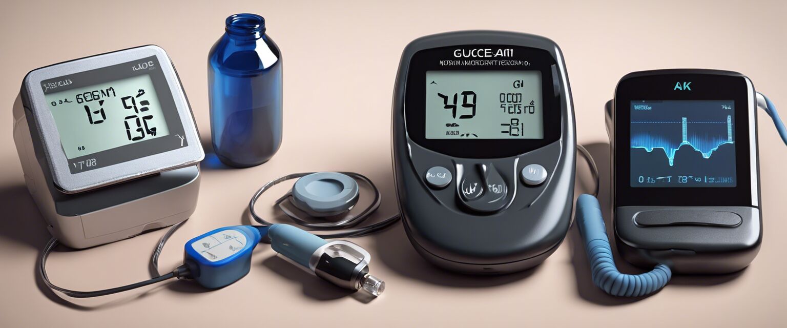 Different types of glucose monitoring devices