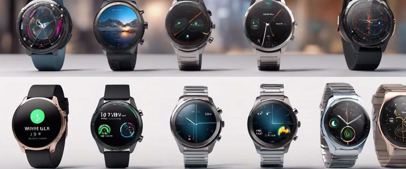 Various smartwatch designs